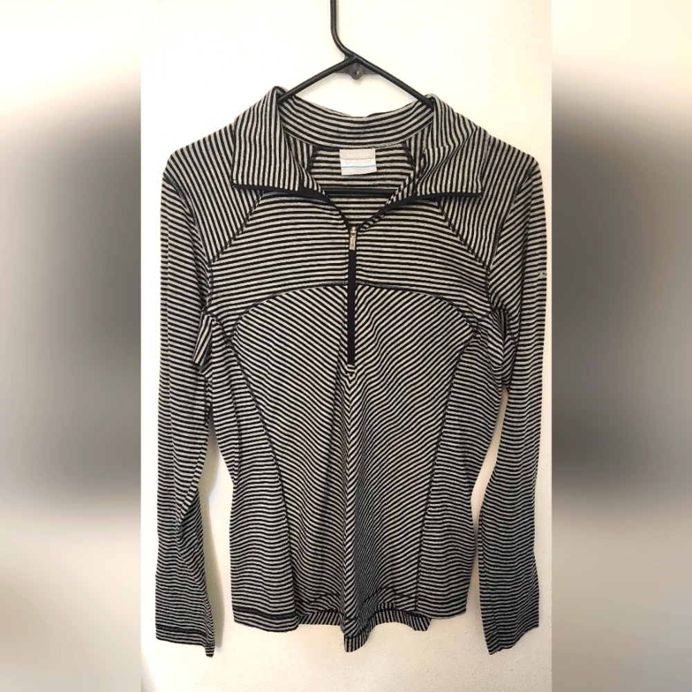 Columbia Women's Medium Omni Wick Long Sleeve 1/2 Zip Activewear Top